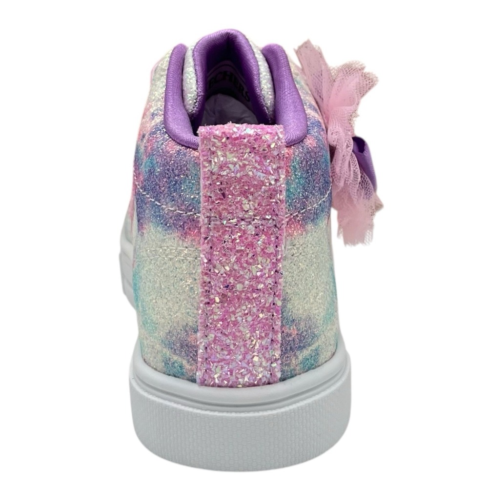 Skechers Twinkle Sparks Toddler Girls Slip-on Shoes Size 8 Lavender Purple Pink - Picture 9 of 13